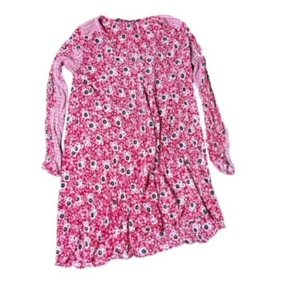 SALE!!‎ 2 for $15 Zara Asymmetric Hem Floral Lightweight Gauzy Dress Red Sz M
